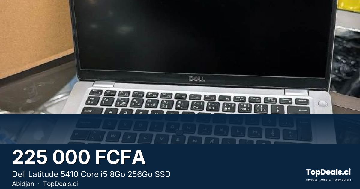 Aperçu du partage – Dell Latitude 5410 Core i5 8Go 256Go SSD