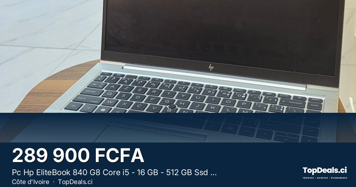 Aperçu du partage – Pc Hp EliteBook 840 G8 Core i5 - 16 GB - 512 GB Ssd - 14 Pouces - 11 ème Gén - Sac + Clé USB