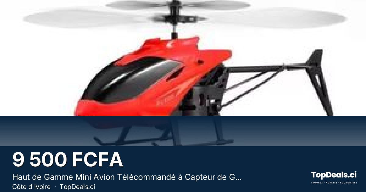 Aperçu du partage – Haut de Gamme Mini Avion Télécommandé à Capteur de Gestes Infrarouge Hélicoptère RC Volan
