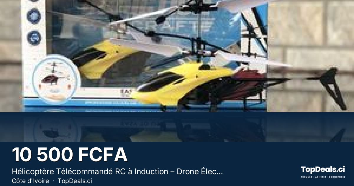 Aperçu du partage – Hélicoptère Télécommandé RC à Induction – Drone Électrique Facile à Piloter