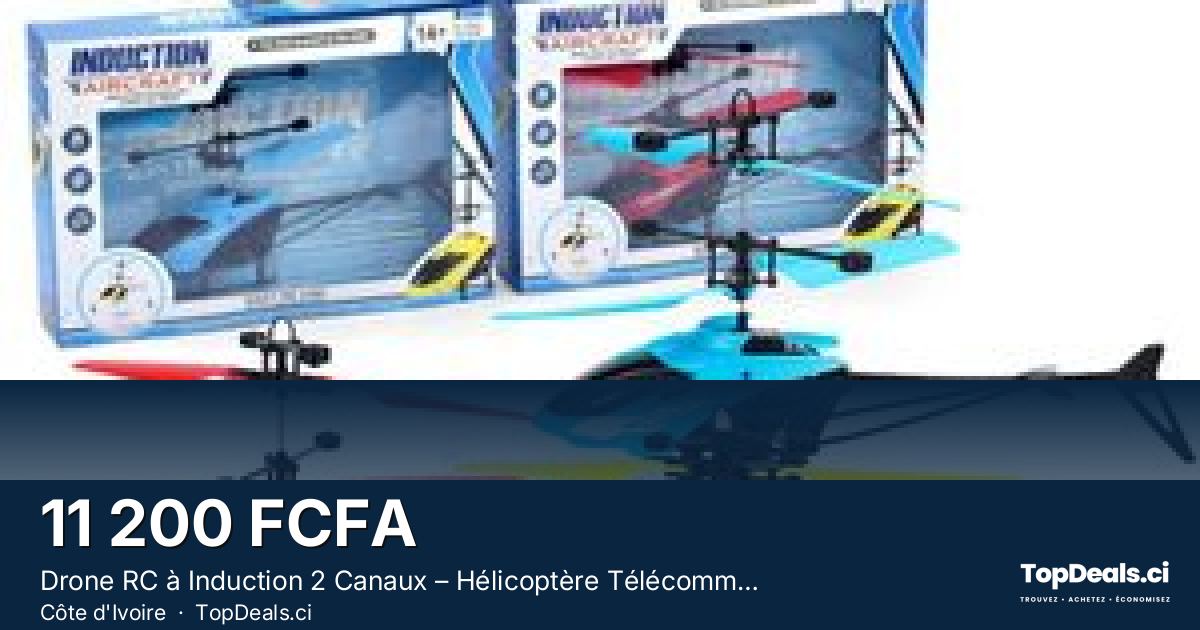 Aperçu du partage – Drone RC à Induction 2 Canaux – Hélicoptère Télécommandé pour Enfants et Débutants