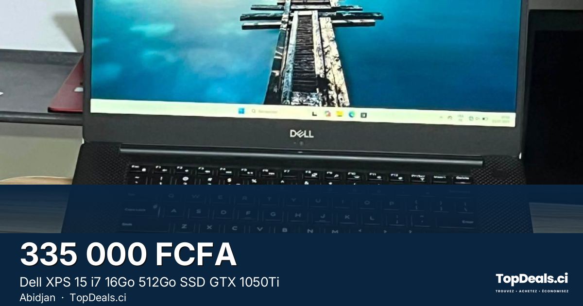 Aperçu du partage – Dell XPS 15 i7 16Go 512Go SSD GTX 1050Ti