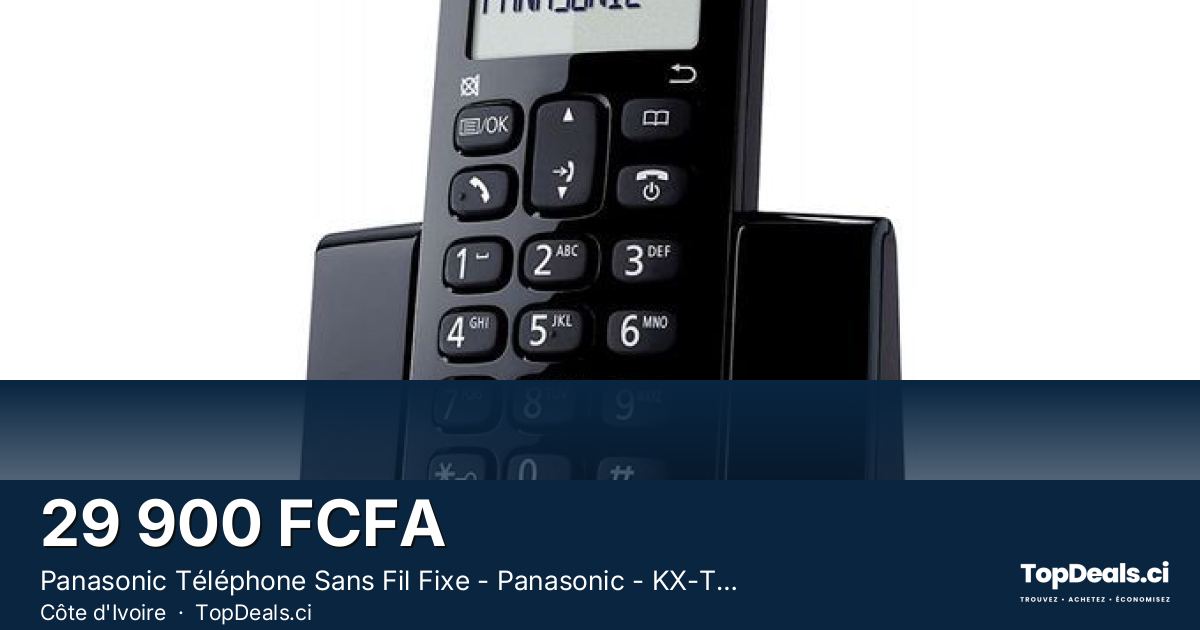 Aperçu du partage – Panasonic Téléphone Sans Fil Fixe - Panasonic - KX-TGB110