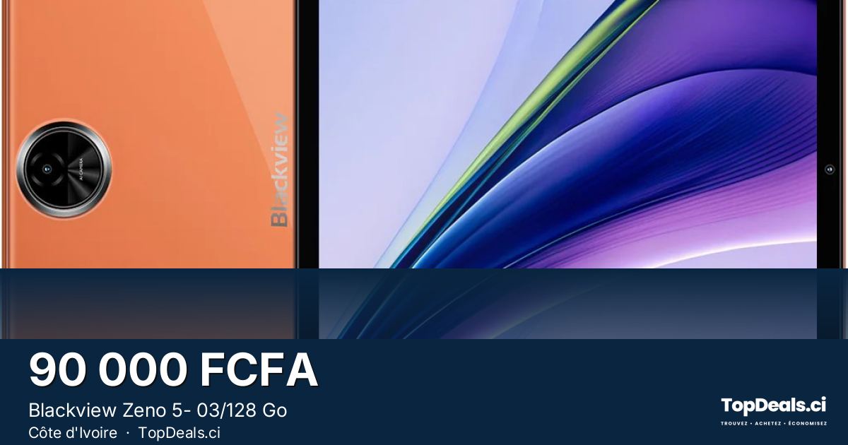 Aperçu du partage – Blackview Zeno 5- 03/128 Go