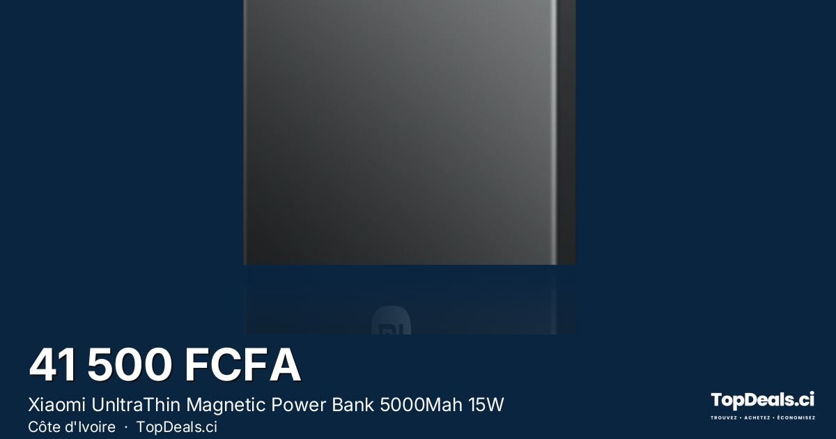 Aperçu du partage – Xiaomi UnltraThin Magnetic Power Bank 5000Mah 15W