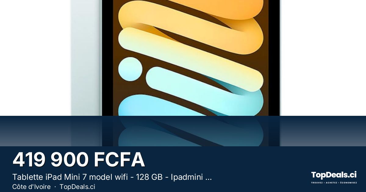 Aperçu du partage – Tablette iPad Mini 7 model wifi - 128 GB - Ipadmini - Ipad