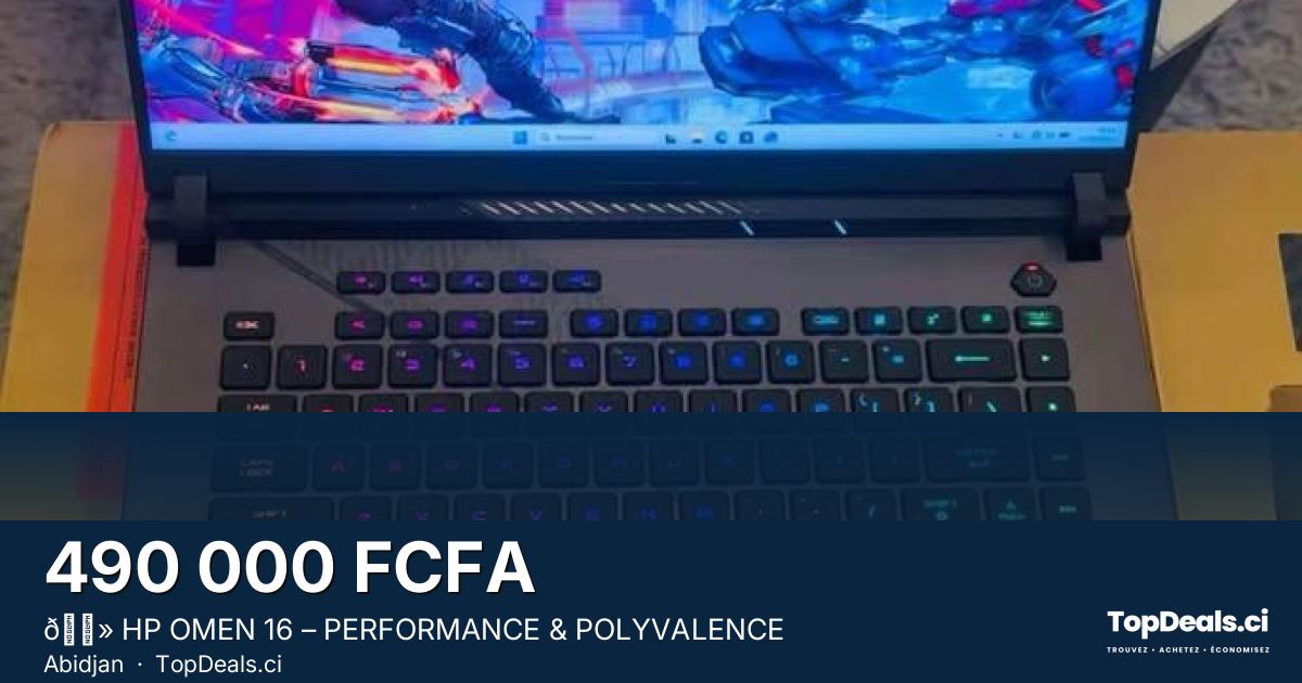 Aperçu du partage – 💻 HP OMEN 16 – PERFORMANCE & POLYVALENCE