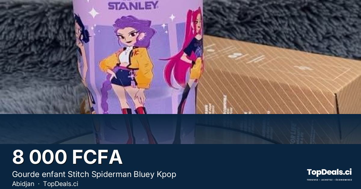 Aperçu du partage – Gourde enfant Stitch Spiderman Bluey Kpop