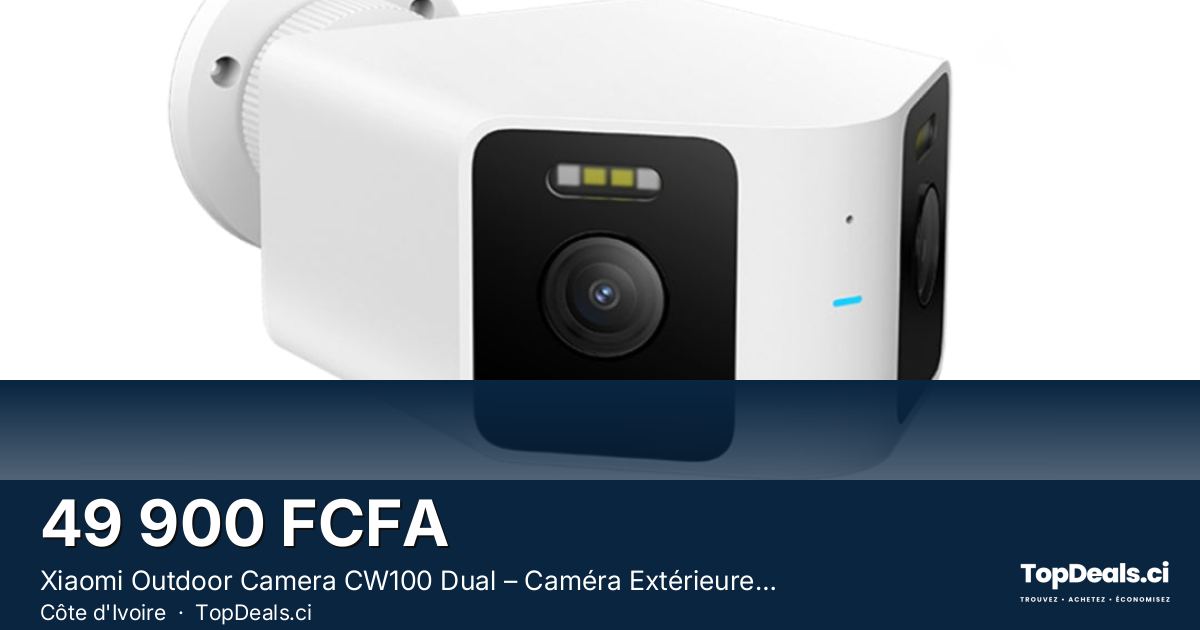 Aperçu du partage – Xiaomi Outdoor Camera CW100 Dual – Caméra Extérieure 2K Double Objectif, IA, Vision Nocturn