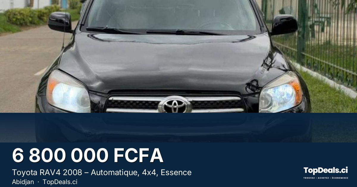 Aperçu du partage – Toyota RAV4 2008 – Automatique, 4x4, Essence