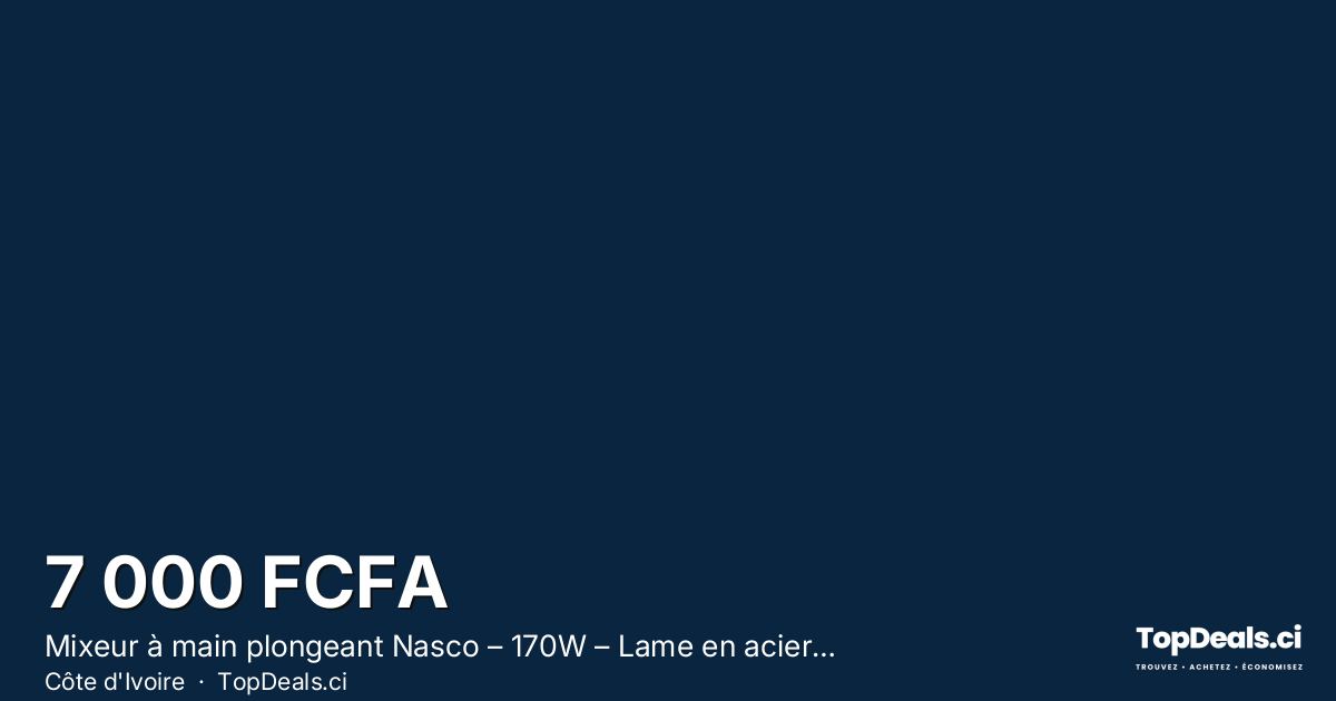Aperçu du partage – Mixeur à main plongeant Nasco – 170W – Lame en acier inoxydable – Tige de mélange en pl