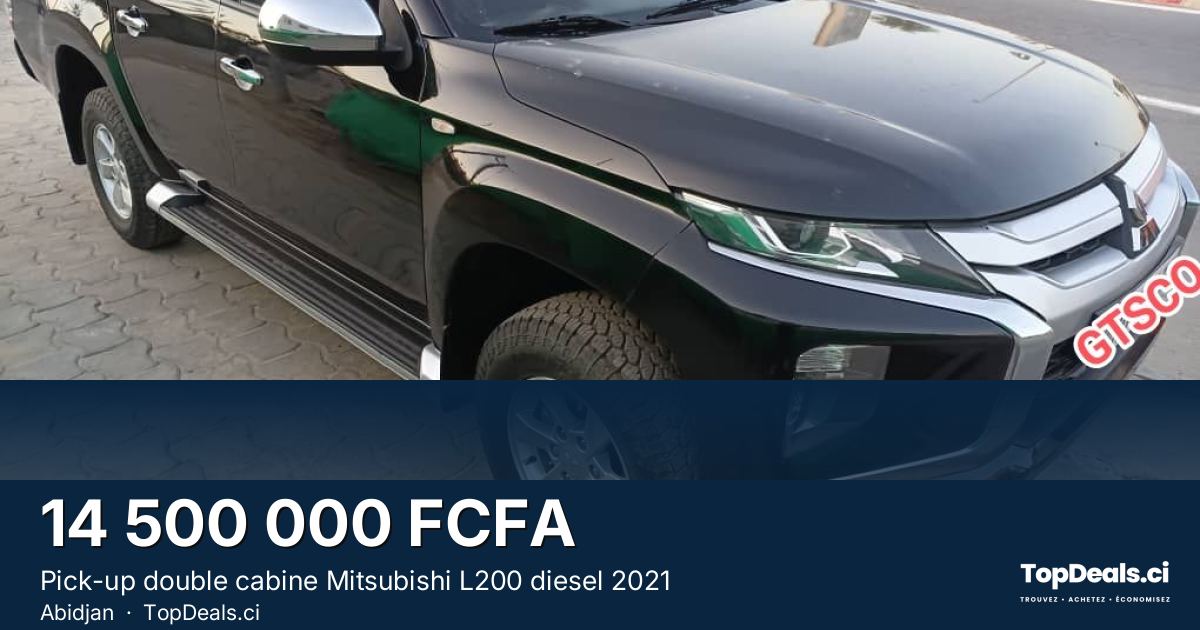 Aperçu du partage – Pick-up double cabine Mitsubishi L200 diesel 2021