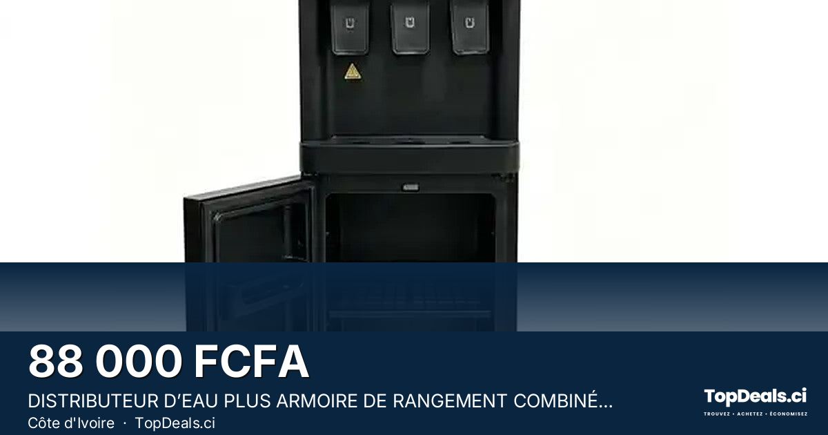 Aperçu du partage – DISTRIBUTEUR D’EAU PLUS ARMOIRE DE RANGEMENT COMBINÉ NASCO - 3 ROBINETS - REFROIDISSEMENT PA