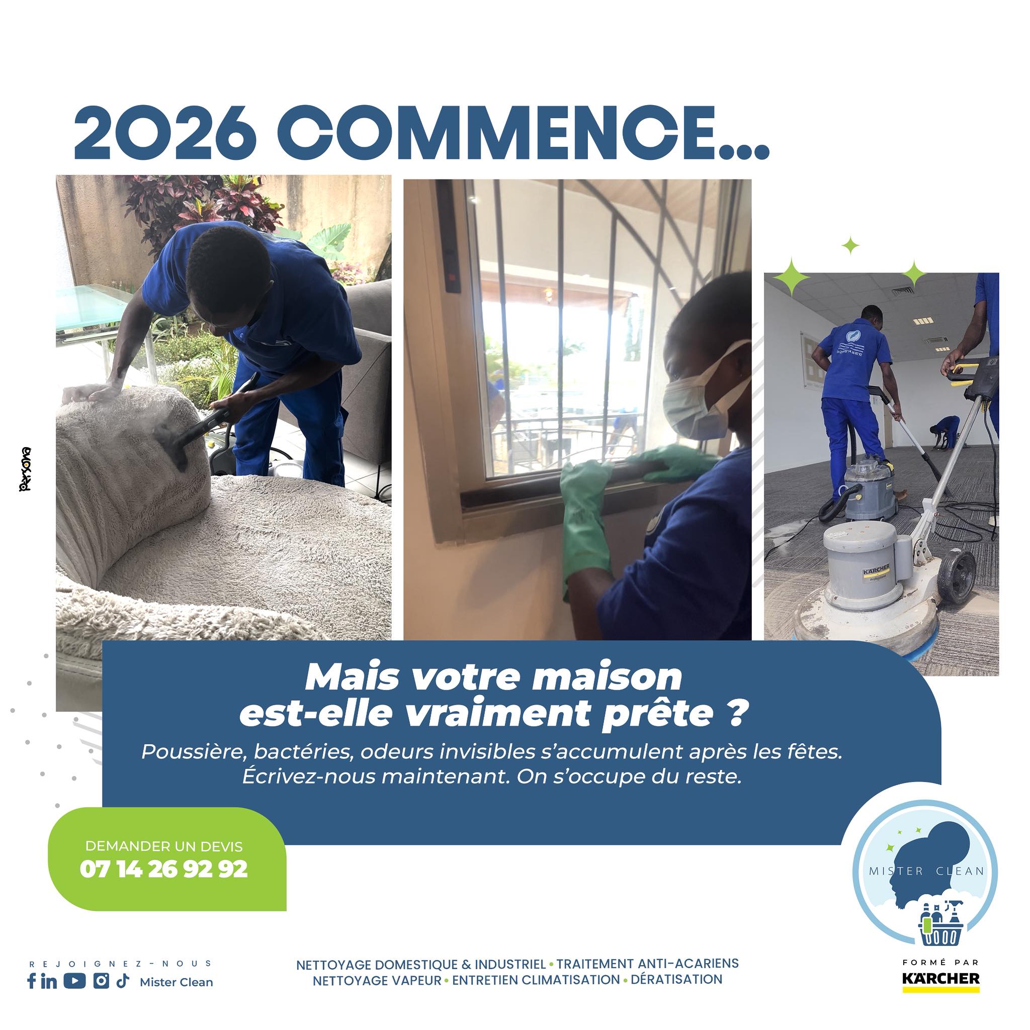 ✨Nettoyage professionnel de vos maisons ou de vos locaux.