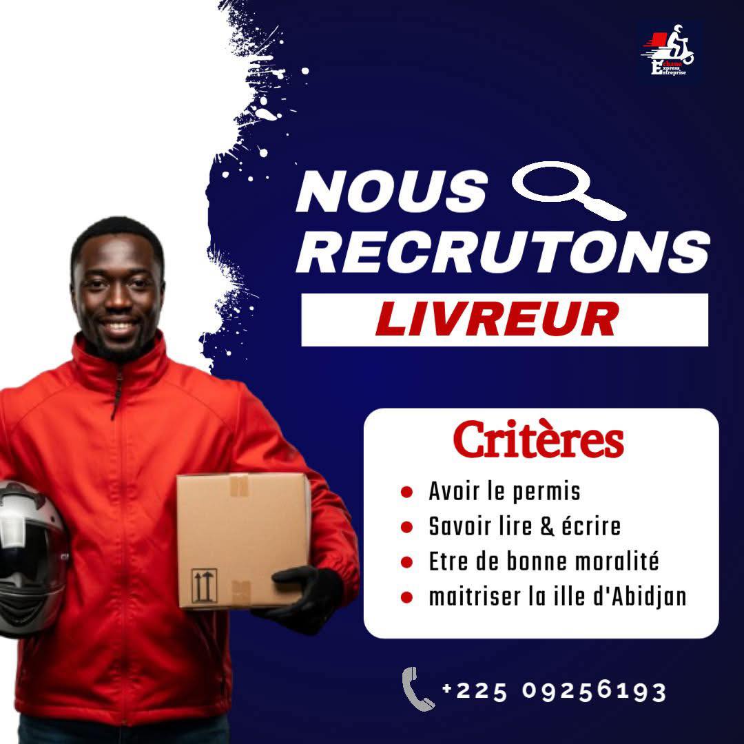 RECRUTEMENT – LIVREUR