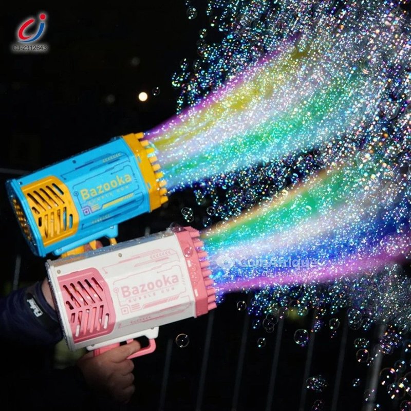Pistolet à bulles automatique pour jeux en plein air, fêtes