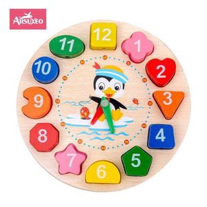 Arsuxeo Jouet éducatif pour bébé Montessori Jouets en bois 3D Apprentissage de l'enfance Jouets