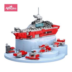 Arsuxeo Bloc de construction pour enfants Airplan Carrier jouets pour enfants