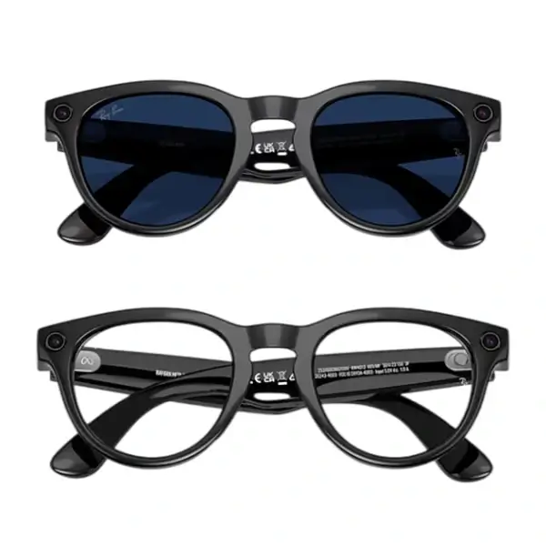 Lunette connectée Ray-Ban 2e Gen Headliner Shiny Black – Mémoire flash de 32Go/500+photos o