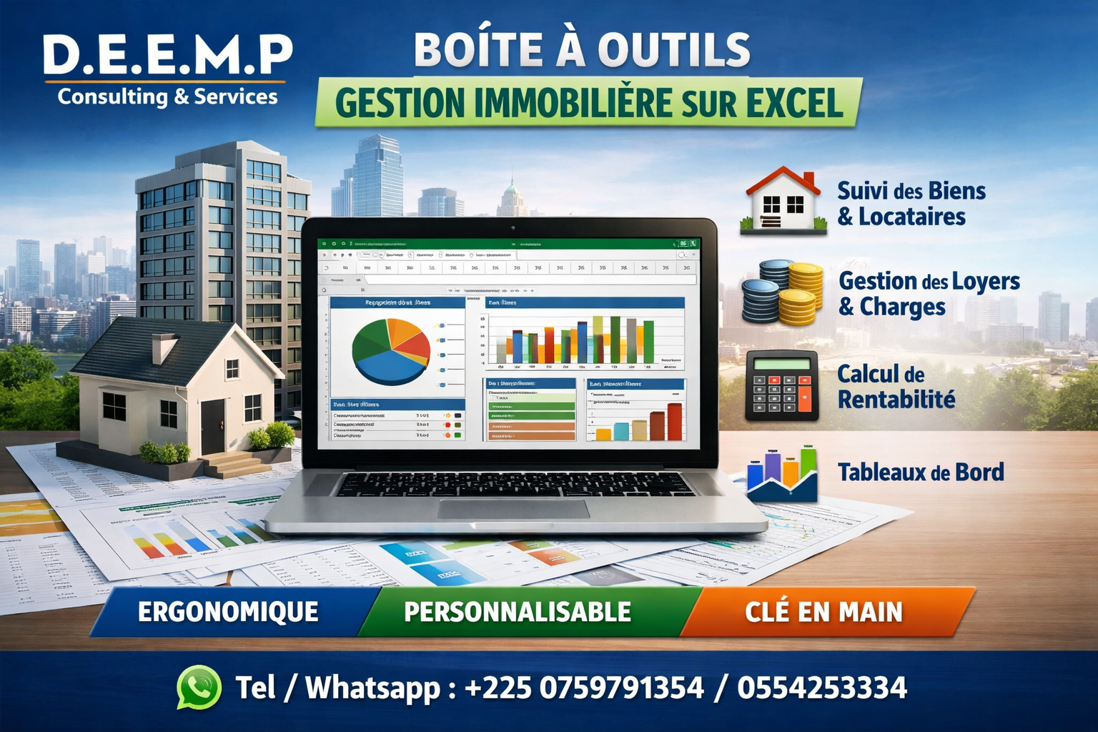 Boite a outil de gestion des biens immobiliers (location appartement.)