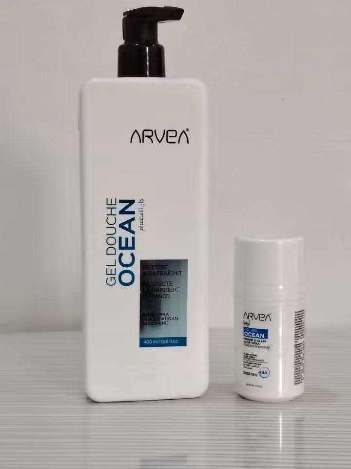 🌊 ARVEA Gel Douche Ocean & Déodorant Ocean – Routine Fraîcheur 48H