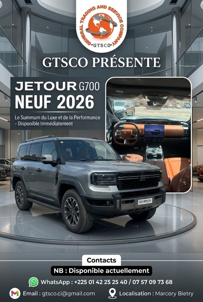  Bon prix JETOUR G700 Neuf 2026