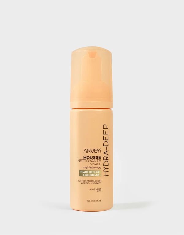 Mousse Nettoyante Visage HYDRA-DEEP Peau Sèche et Sensible– ARVEA
