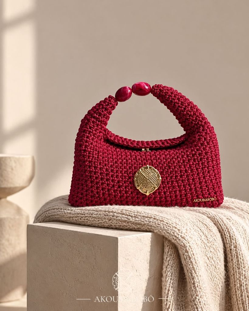 Sac IMARA rose perlé grand format 25x17 cm