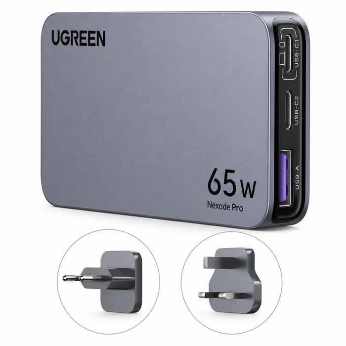 Chargeur UGREEN Neuf Original Nexode Pro 65W, Chargeur Universel Ultra-Slim, Recharge Rapide Ga