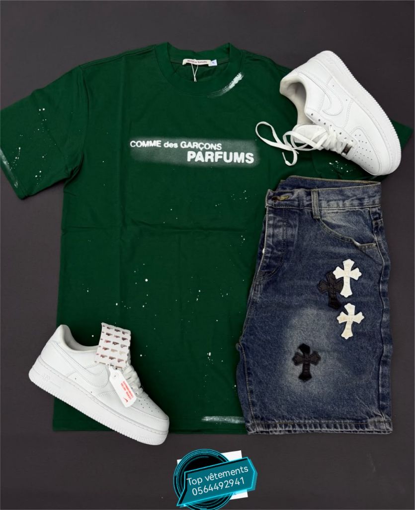 Complet simple culotte tee-shirt tendance disponible en stock limité 