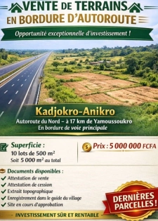 VENTE DE TERRAIN