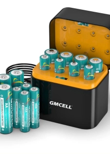 Kit 8 piles GM CELL premieum + boîtier de charge