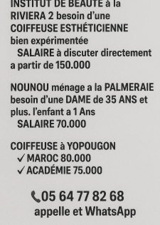 Emploi rapide 