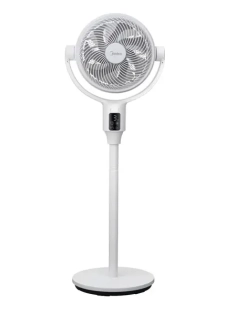 Ventilateur sur pied avec télécommande Midea - Flux d’air grande vitesse - 32W - Moteur silenci