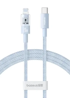 Câble de charge rapide Baseus Purely Lucent Purely Power - 20W - 1m - Type-C vers Lightning - G