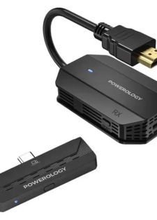 Adaptateur HDMI sans fil avec connectivité Type-C Powerology - Audio et vidéo - Portée de trans