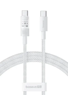 Câble de charge rapide Baseus Purely Lucent Purely Power - 100W - 2m - Type-C vers Type-C - Bla