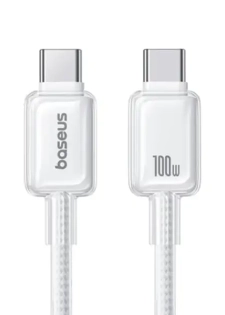 Câble de charge rapide et de transfert de données Baseus Crystal - Type-C vers Lightning - 2m -