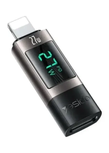 Adaptateur avec affichage numérique - USB vers Lightning - Affichage en temps réel de la puissa