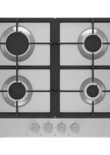 Beko Table De Cuisson Encastrable En Acier Inoxydable - 4 Bruleurs A Gaz - HIAG64225SX