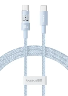 Câble de charge rapide Baseus Purely Lucent Purely Power - 100W - 2m - Type-C vers Type-C - Gal
