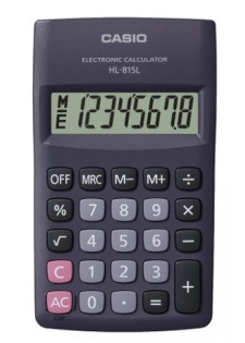 CASIO HL-815L-BK CALCULATRICE DE POCHE NOIR