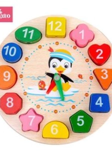 Arsuxeo Jouet éducatif pour bébé Montessori Jouets en bois 3D Apprentissage de l'enfance Jouets