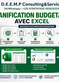 FORMATION AUX TECHNIQUES DE PLANIFICATION BUDGETAIRE EXCEL