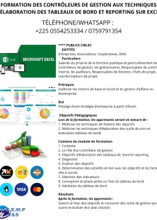 FORMATION DES CONTROLEURS DE GESTION EN TABLEAUX DE BORD ET REPORTING 