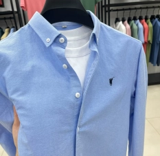 Importé - Chemise Homme Manches Longues 100% Coton