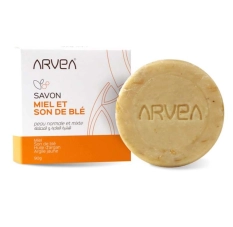 Savon Miel & Son de Blé ARVEA – Nettoie et Exfolie