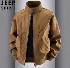 Importé - Veste JEEP SPIRIT Aviateur Business Décontracté Col Montant Manches Longues